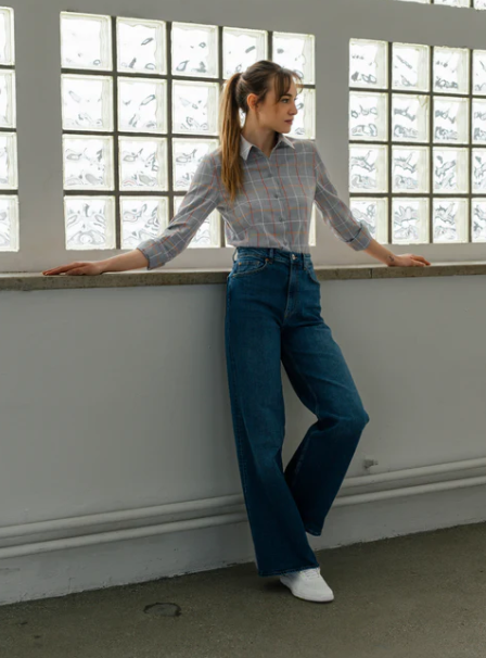 Nachhaltige Bluse mit Hemdkragen ever&anon