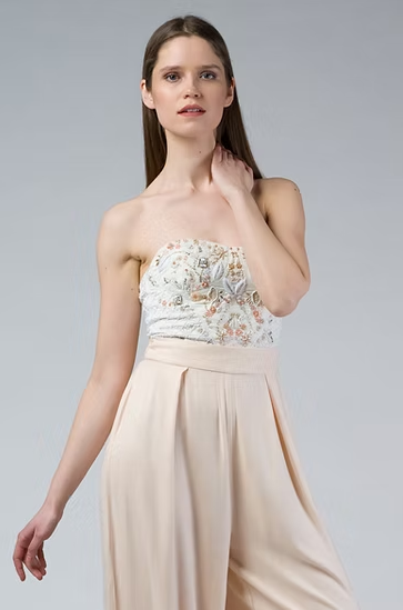 MAHA Handbesticktes Bustier Iimaima