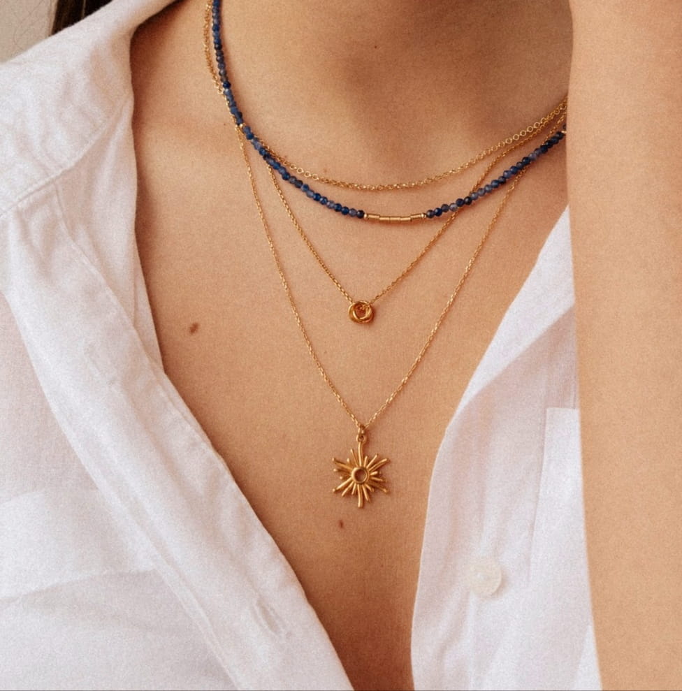 Sun Halskette Gold Lumi Cosi