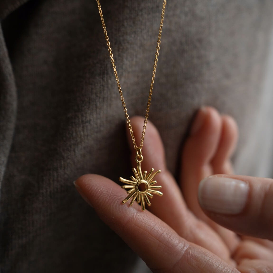 Sun Halskette Gold Lumi Cosi