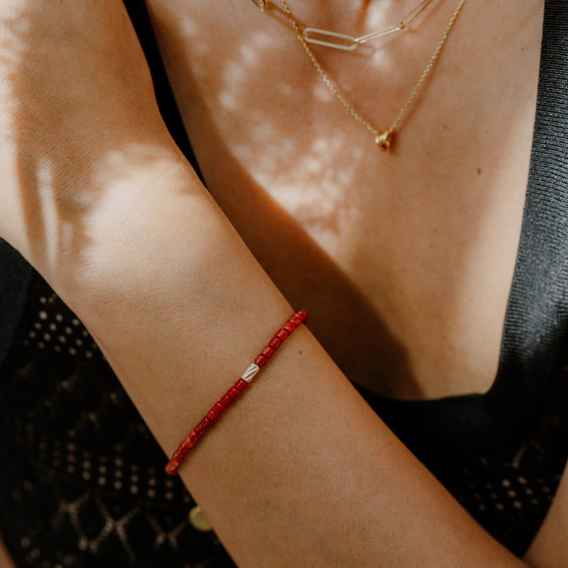 Red Coral Armband Lumi Cosi