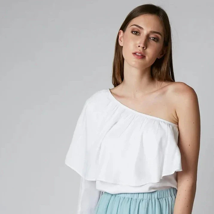ZIBA One-Shoulder Top Iimaima