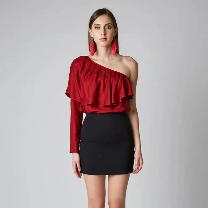 ZIBA One-Shoulder Top Iimaima