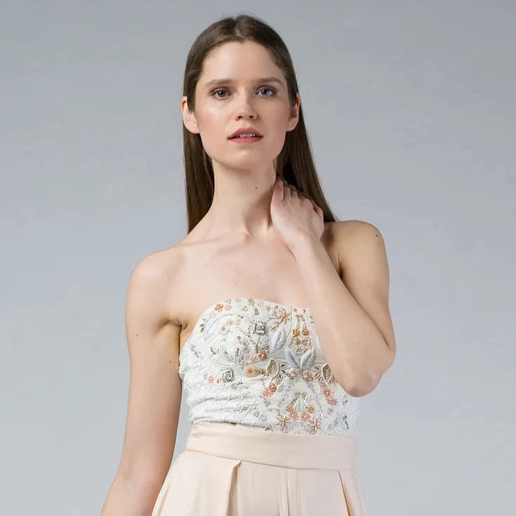 MAHA Handbesticktes Bustier Iimaima