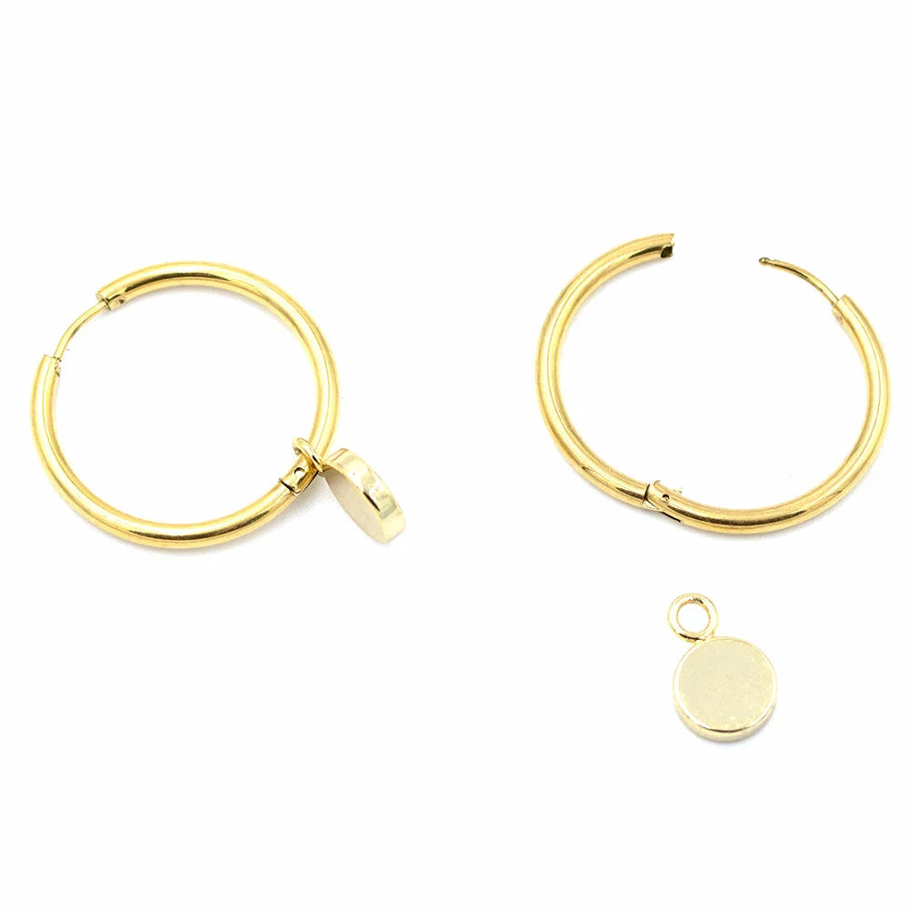 Edelstahl Ohrring 10