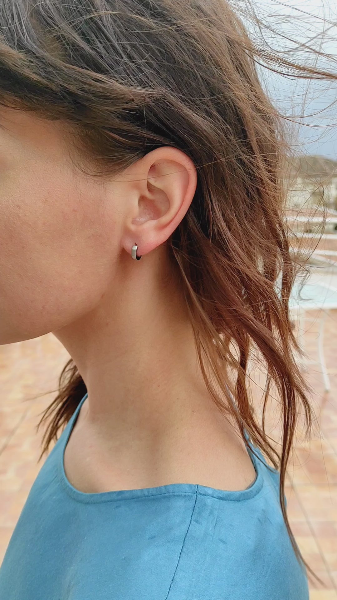 Edelstahl Ohrring 01