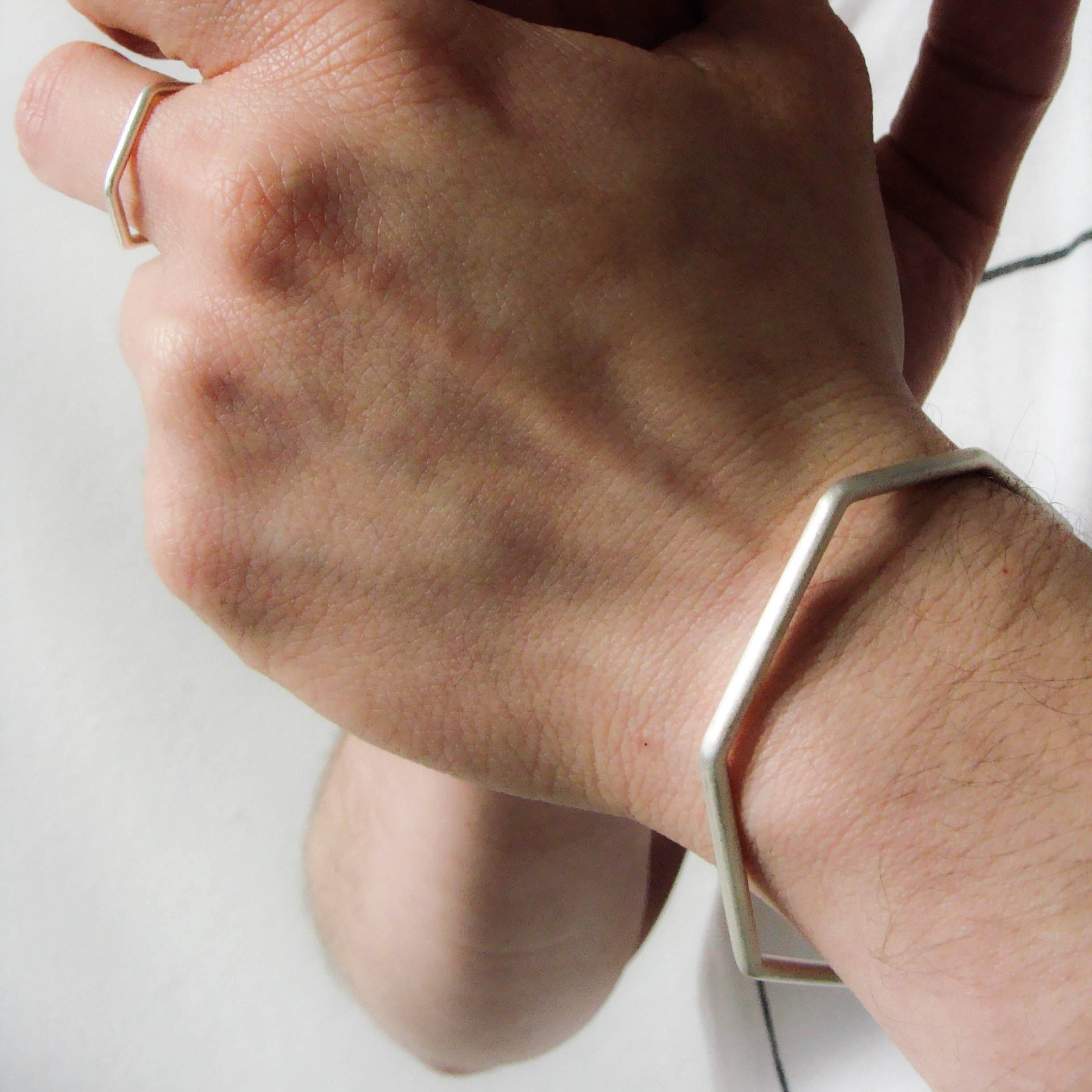 Armreif Corners I Rundkant Sterlingsilber Kristin Elm