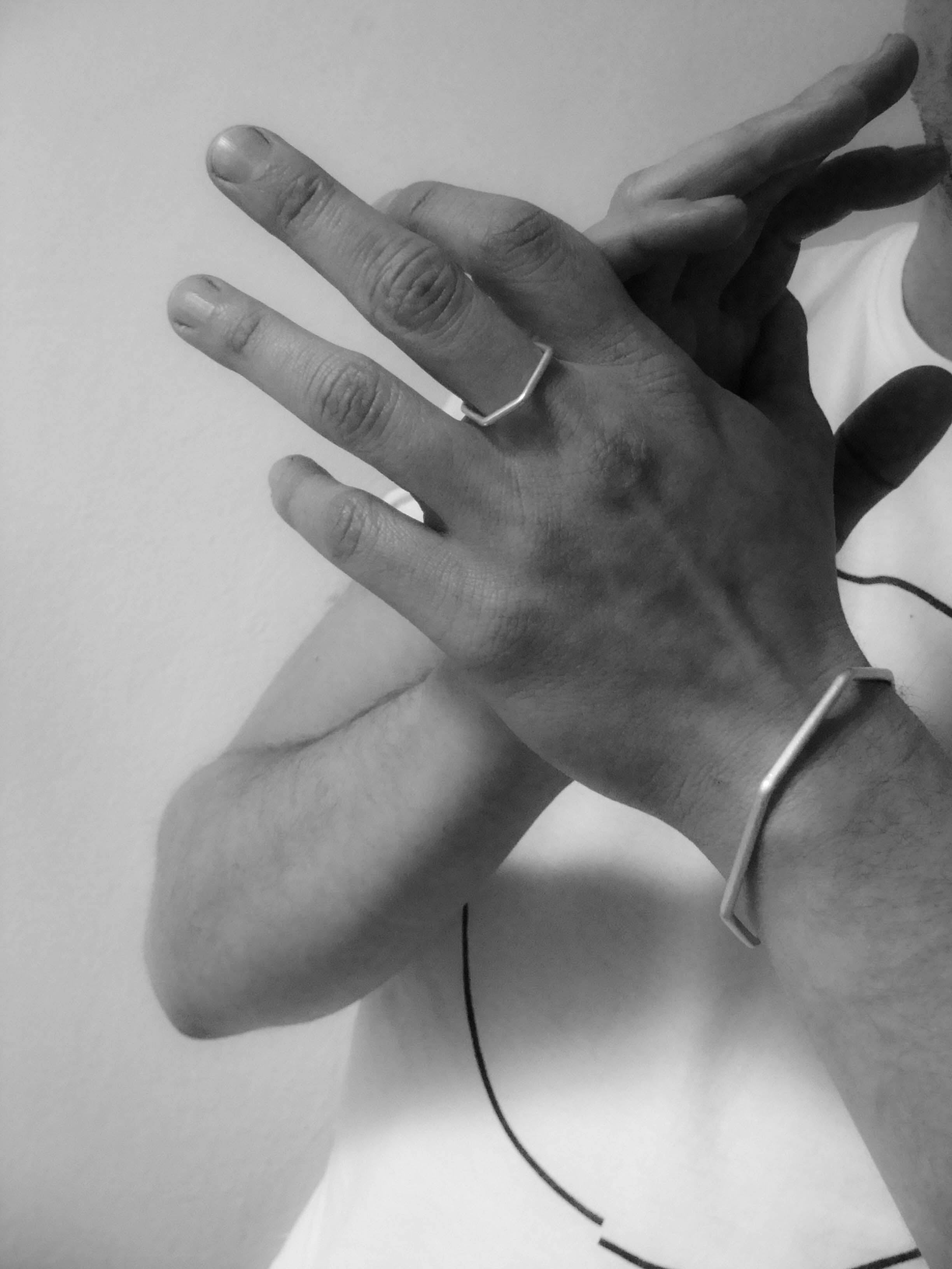 Armreif Corners I Rundkant Sterlingsilber Kristin Elm