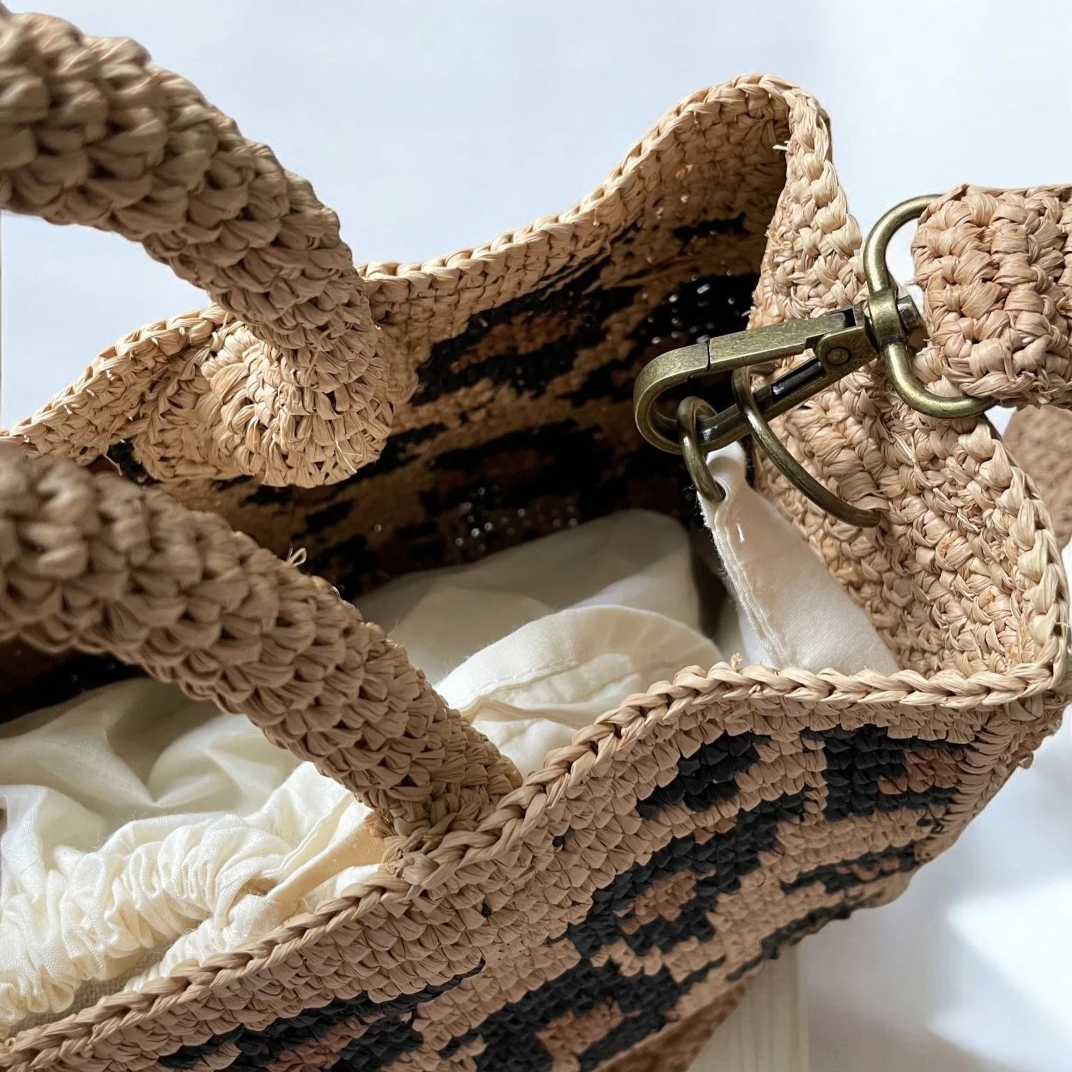 Umhängetasche ROHY - Raffia Leotasche Ikiala