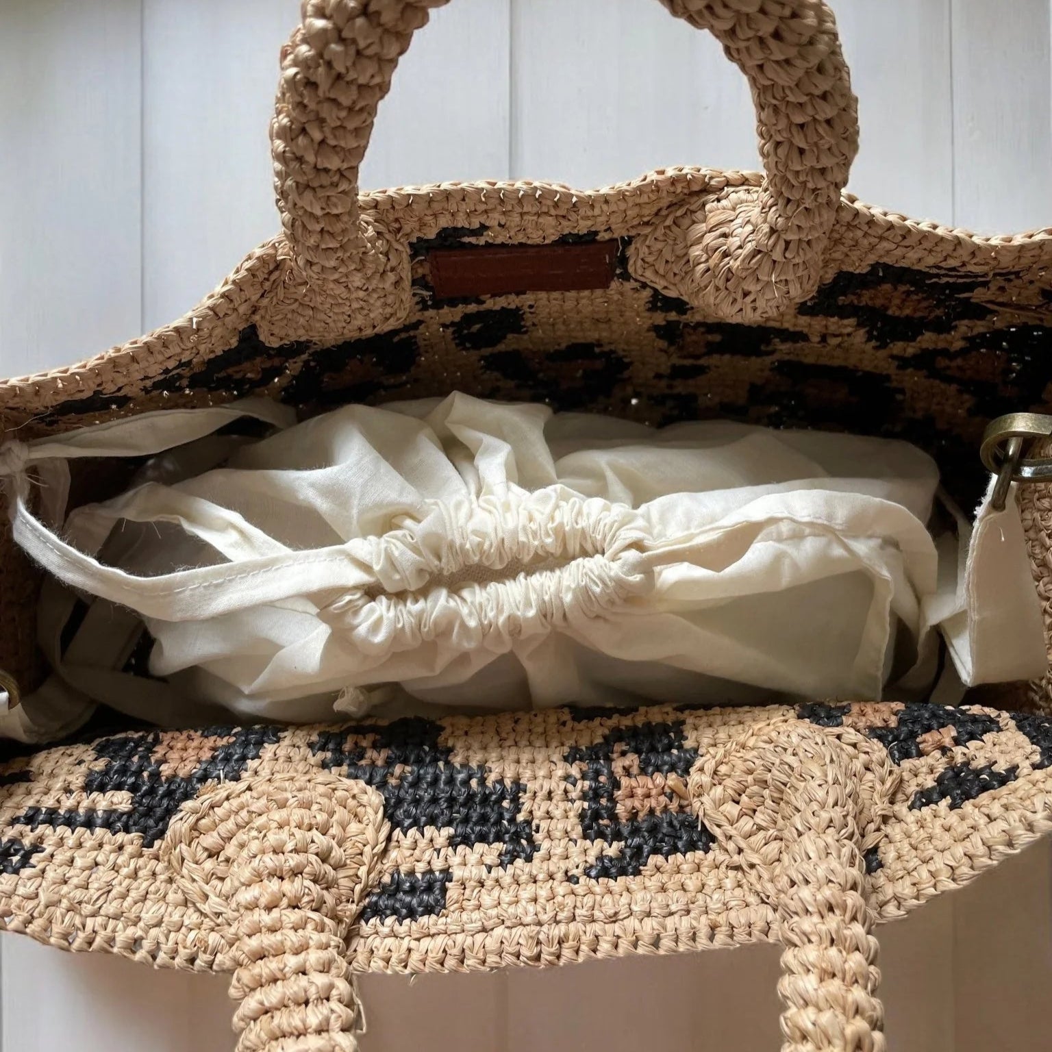 Umhängetasche ROHY - Raffia Leotasche Ikiala