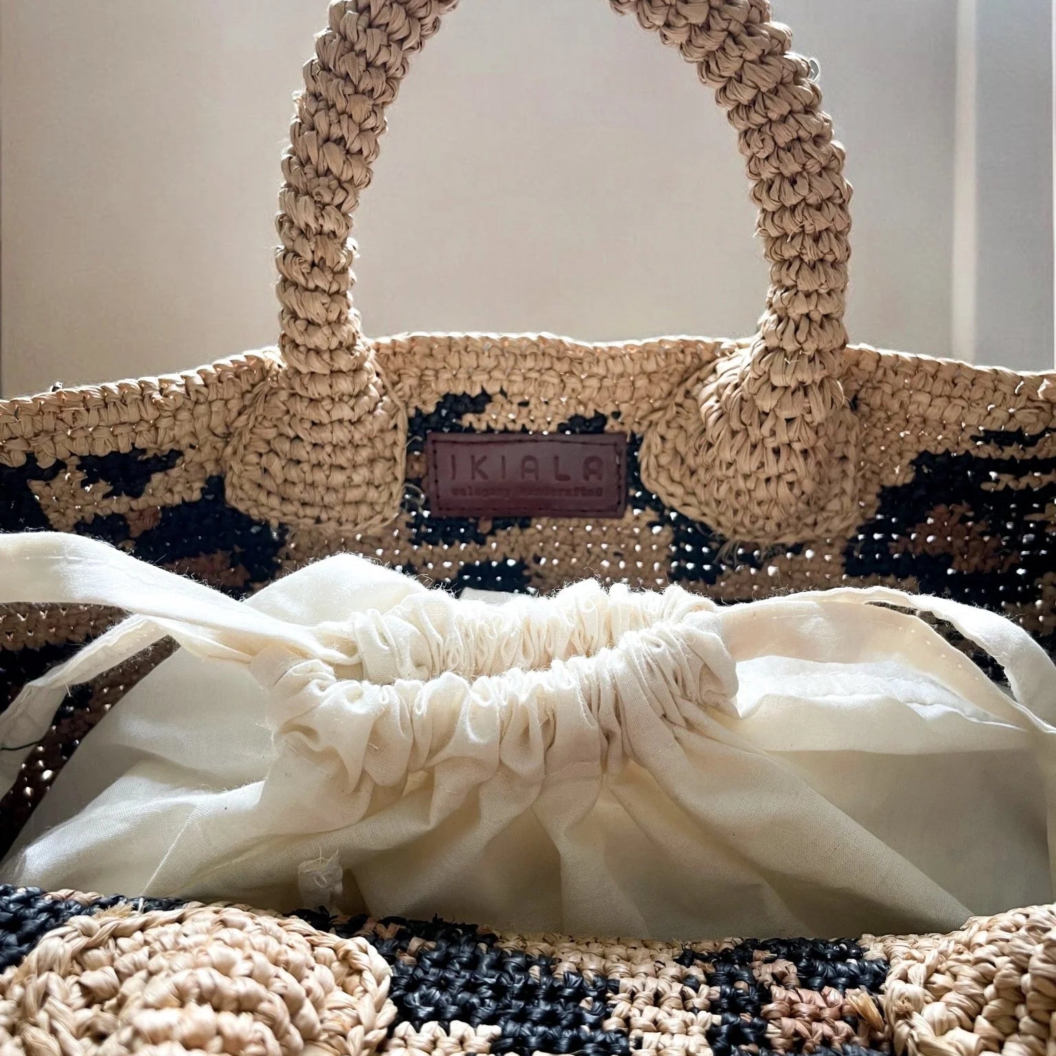 Umhängetasche ROHY - Raffia Leotasche Ikiala