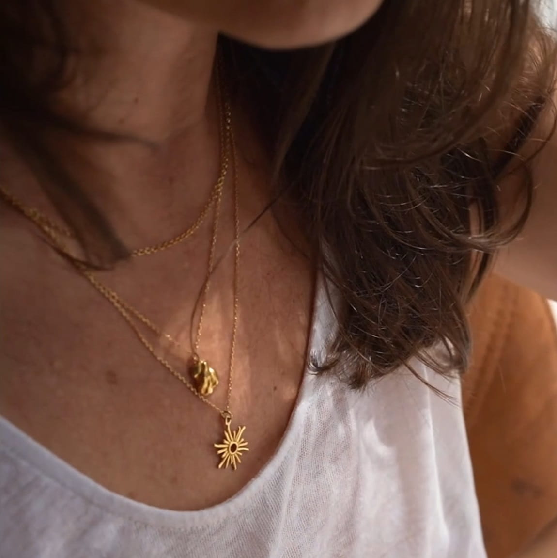 Sun Halskette Gold Lumi Cosi