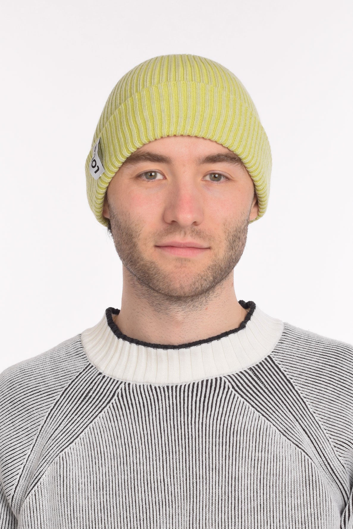 Fritzi Beanie - Light Grey & Yellow Plated, Lotre Studio