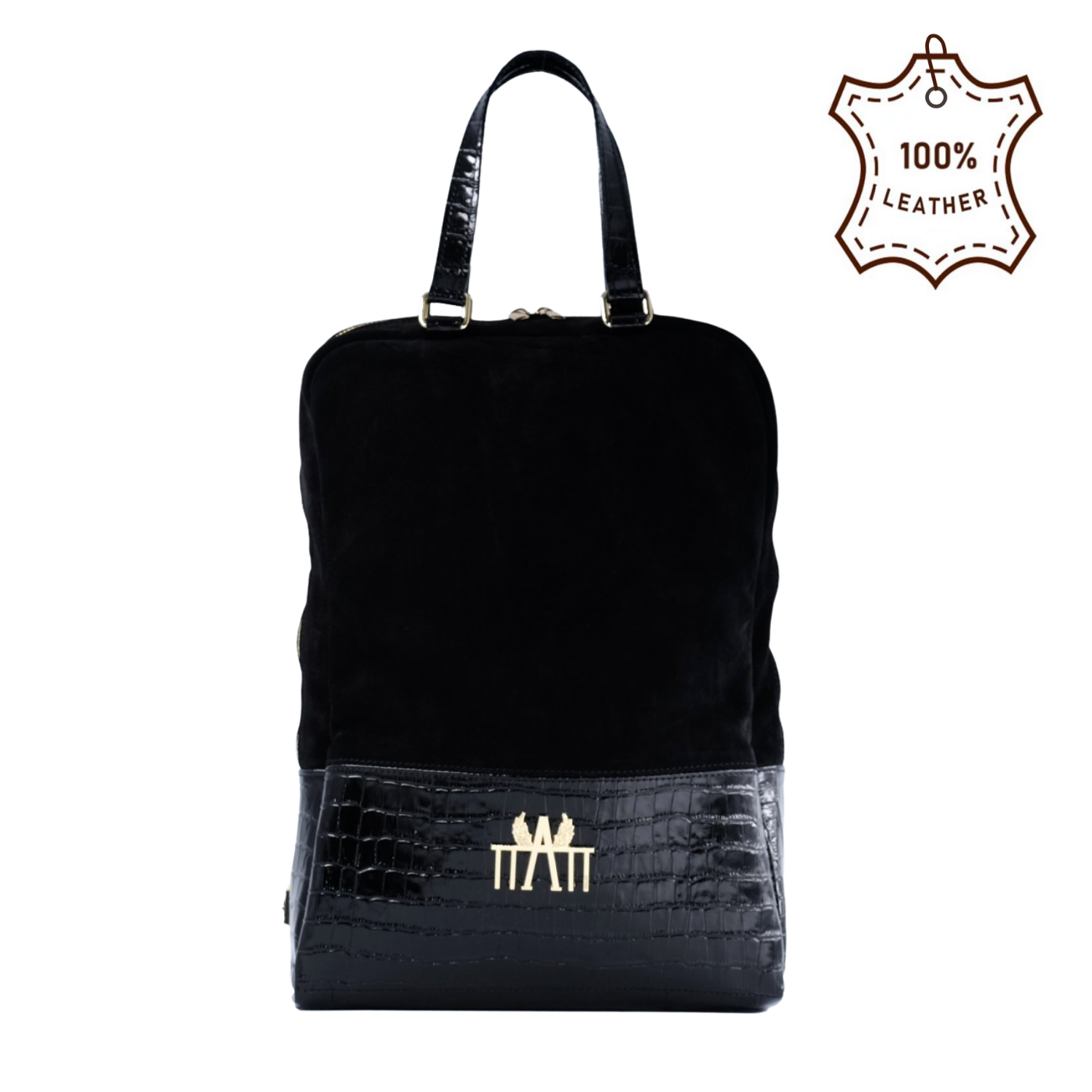 Rucksack schwarz gemustert Astrid Berlin