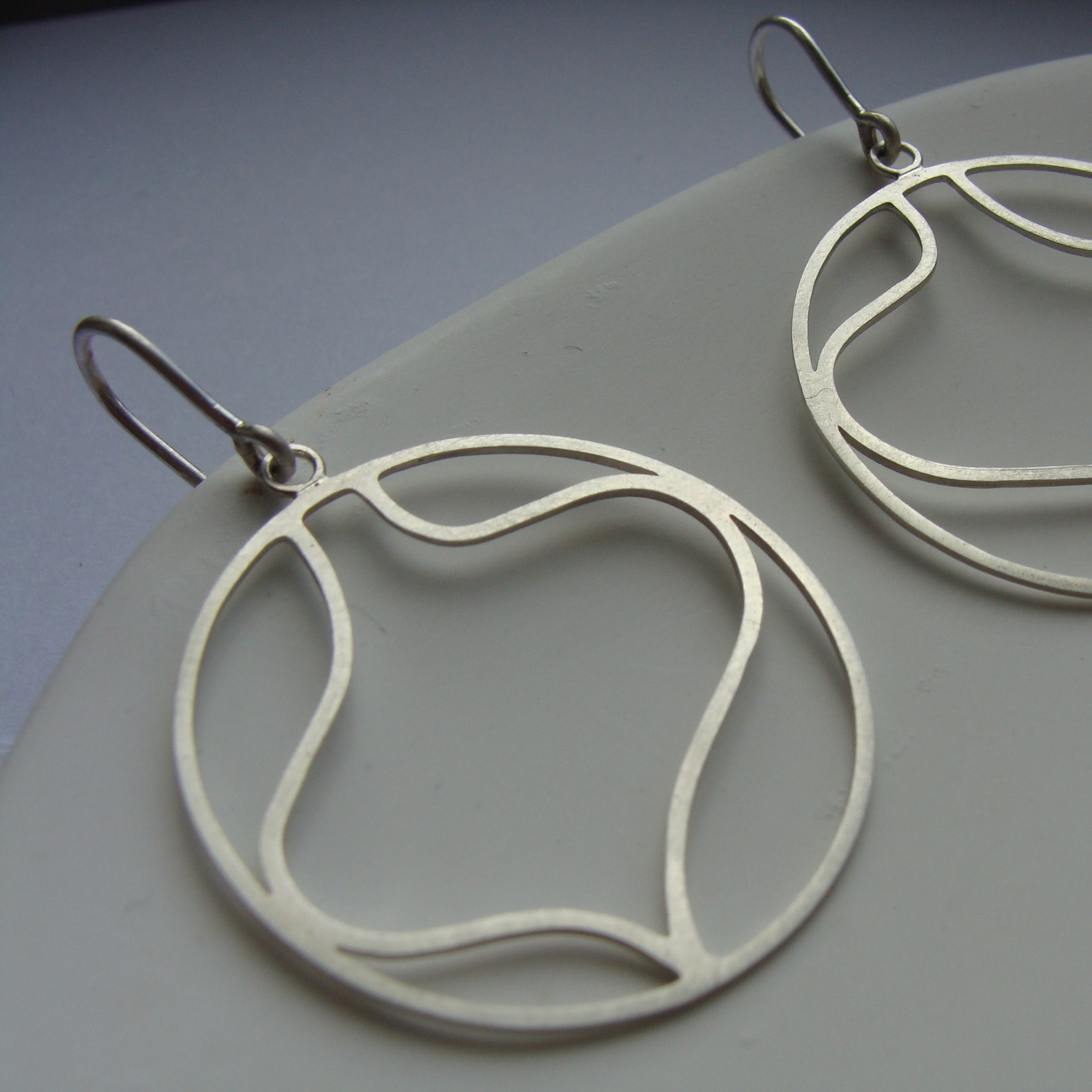 Leaves Ohrringe rund Sterlingsilber Kristin Elm