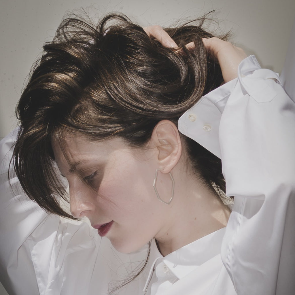 Creolen CORNERS groß Sterlingsilber Kristin Elm