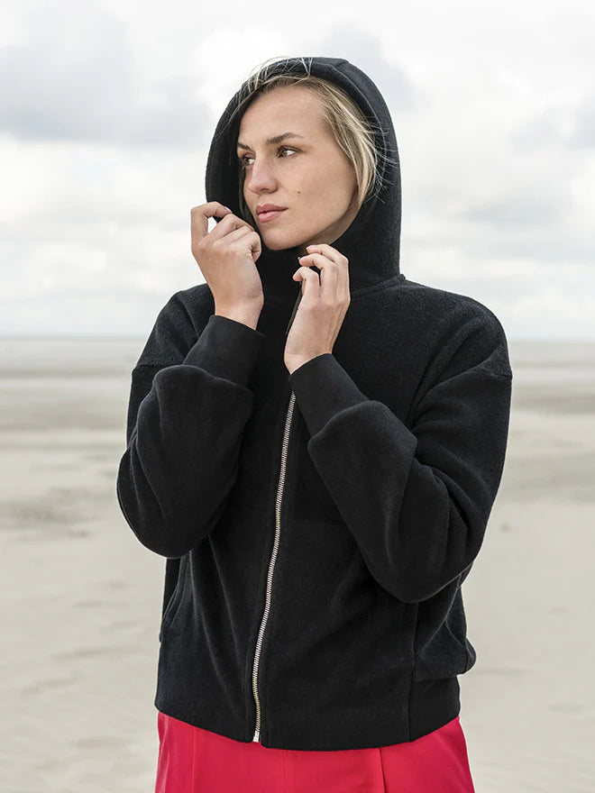 LIV Fleece-Jacke Schwarz sweersocean