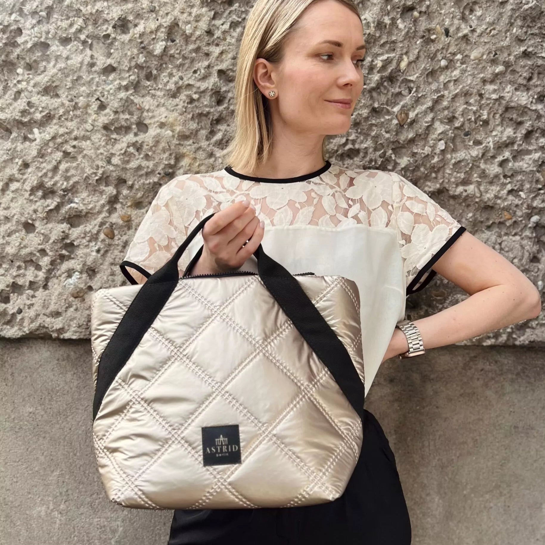 FAS bag MIDI gold Astrid Berlin