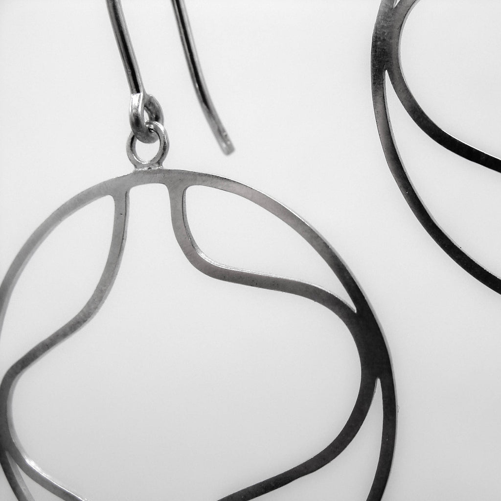 Leaves Ohrringe rund Sterlingsilber Kristin Elm