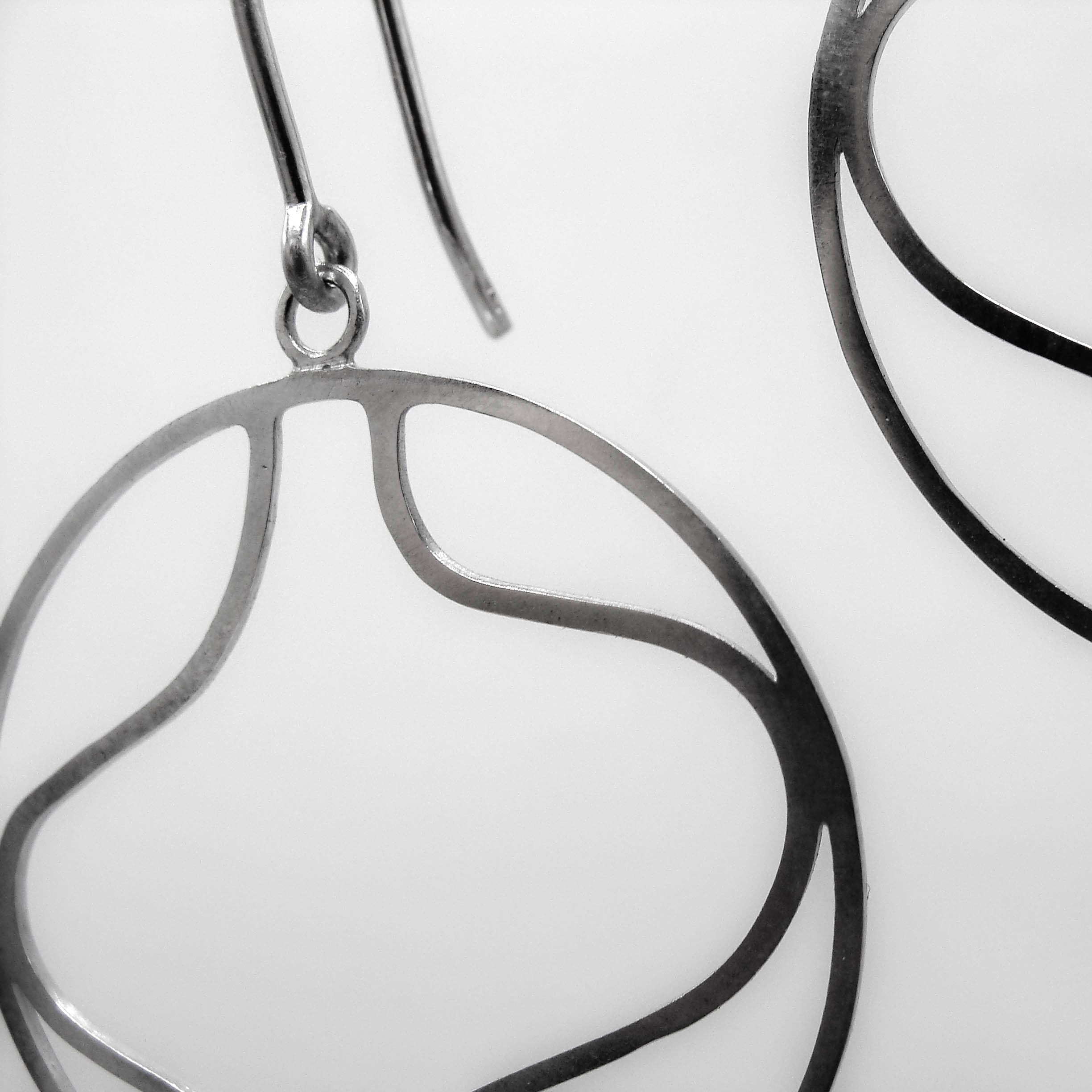 Leaves Ohrringe rund Sterlingsilber Kristin Elm