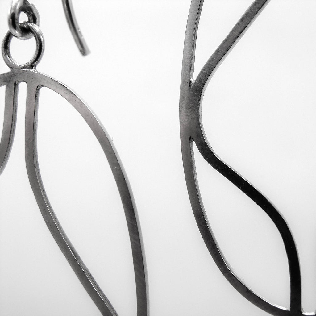 Leaves Ohrringe oval Silber Kristin Elm