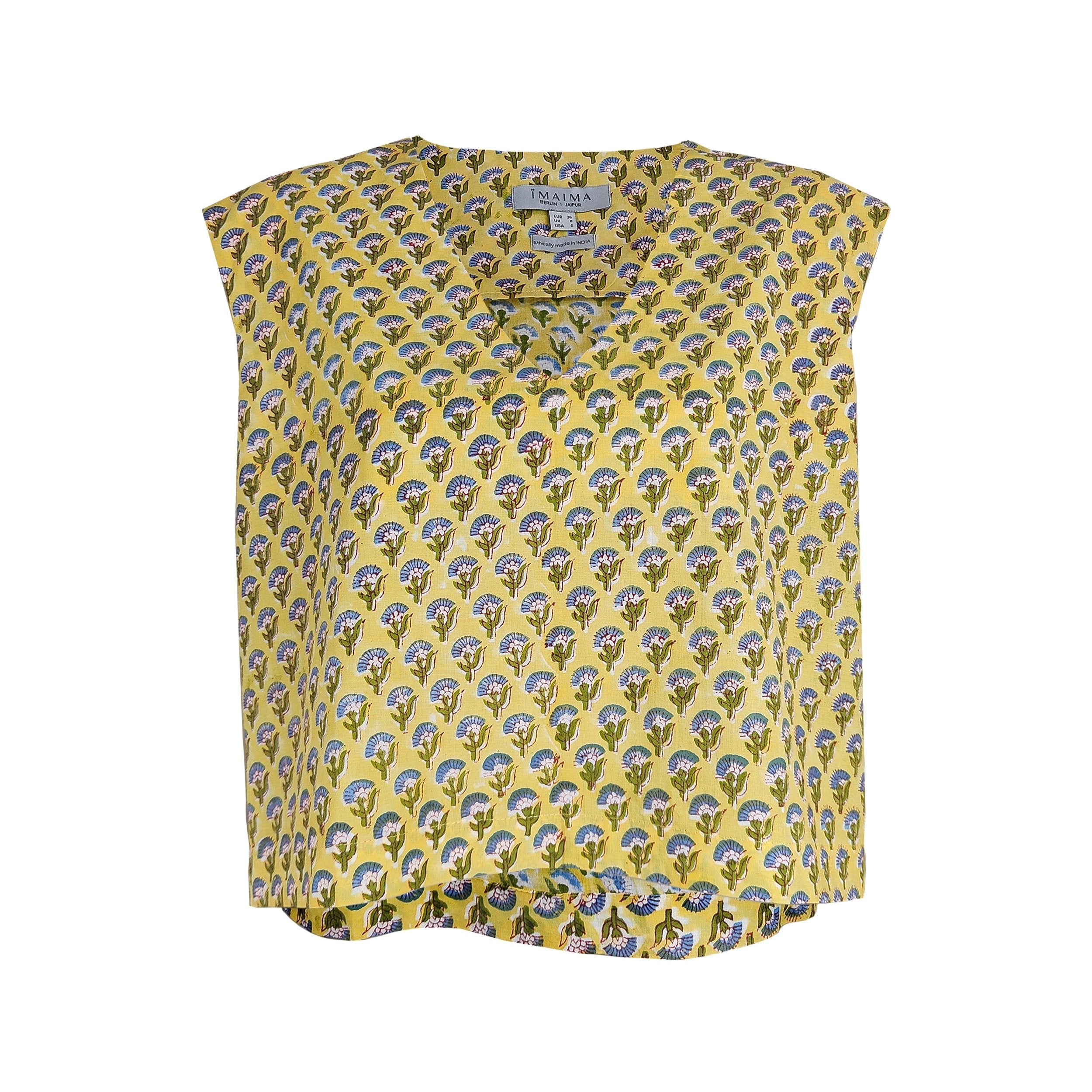 GOLBAHAR V-Neck Top Iimaima
