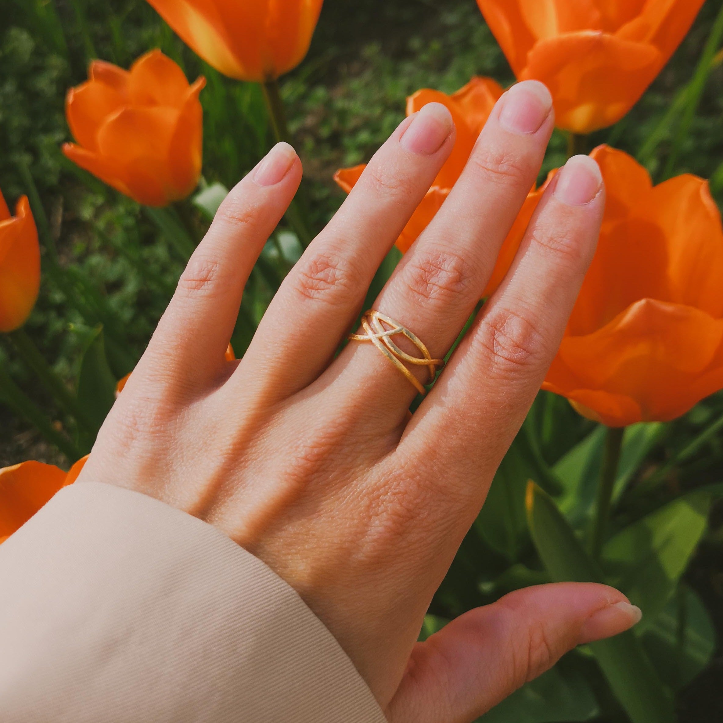 Filigraner Ring Sei du Selbst S