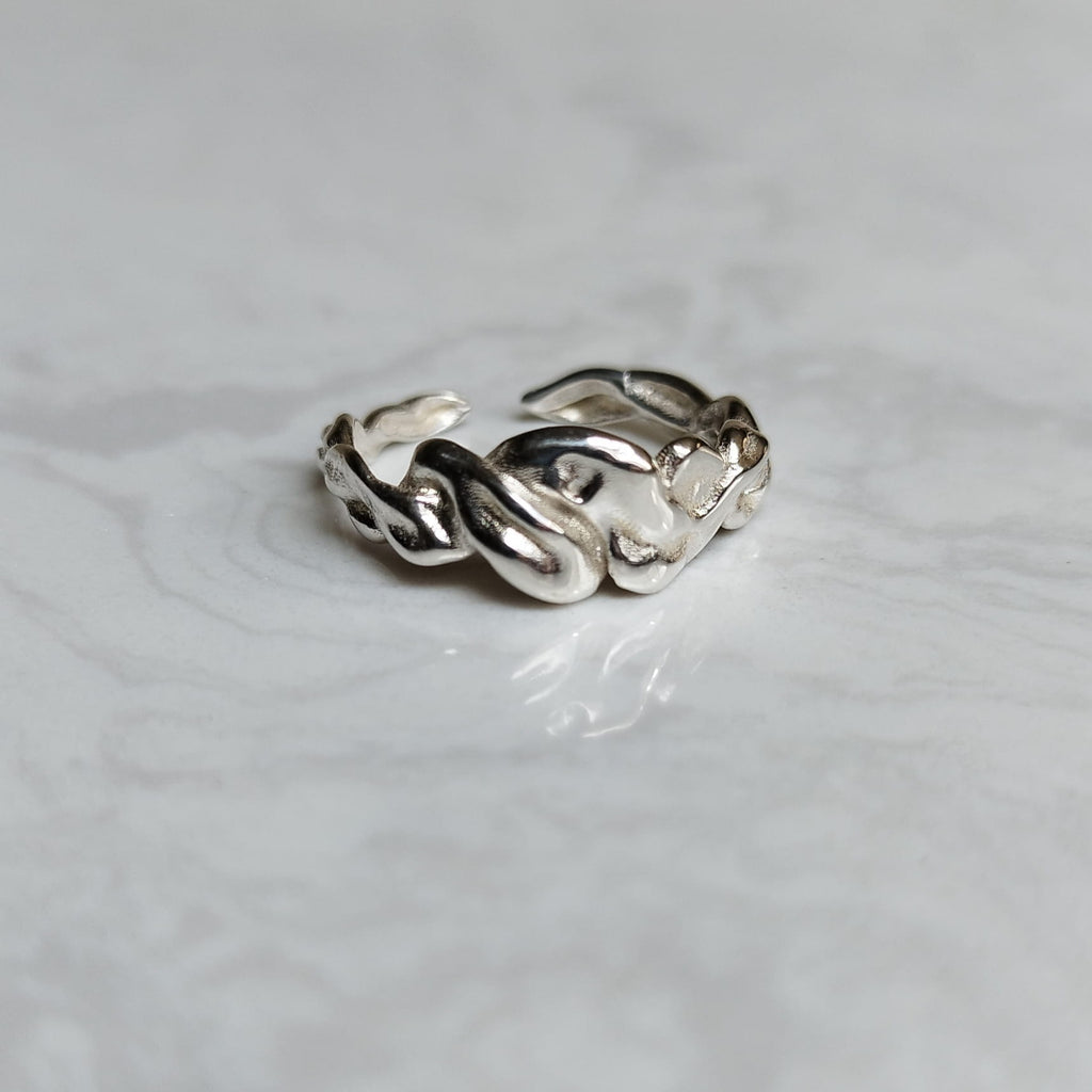 Flow Silver Ring Big Lumi Cosi