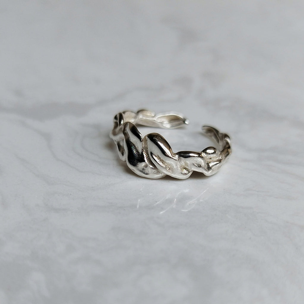 Flow Silver Ring Big Lumi Cosi