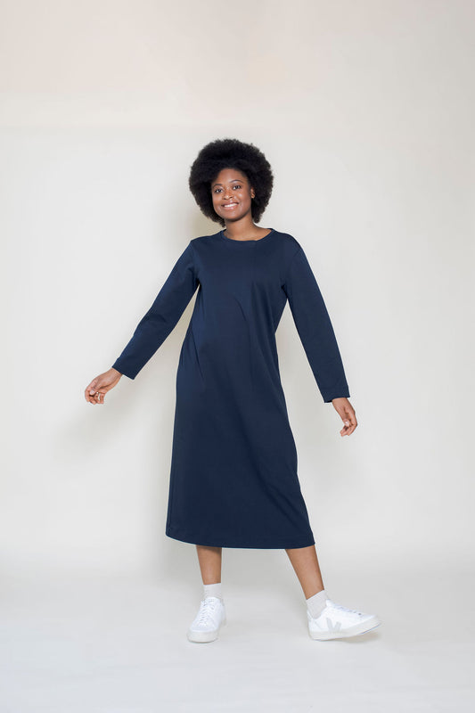 Kleid ISKAY.A Navy Blue VAELU