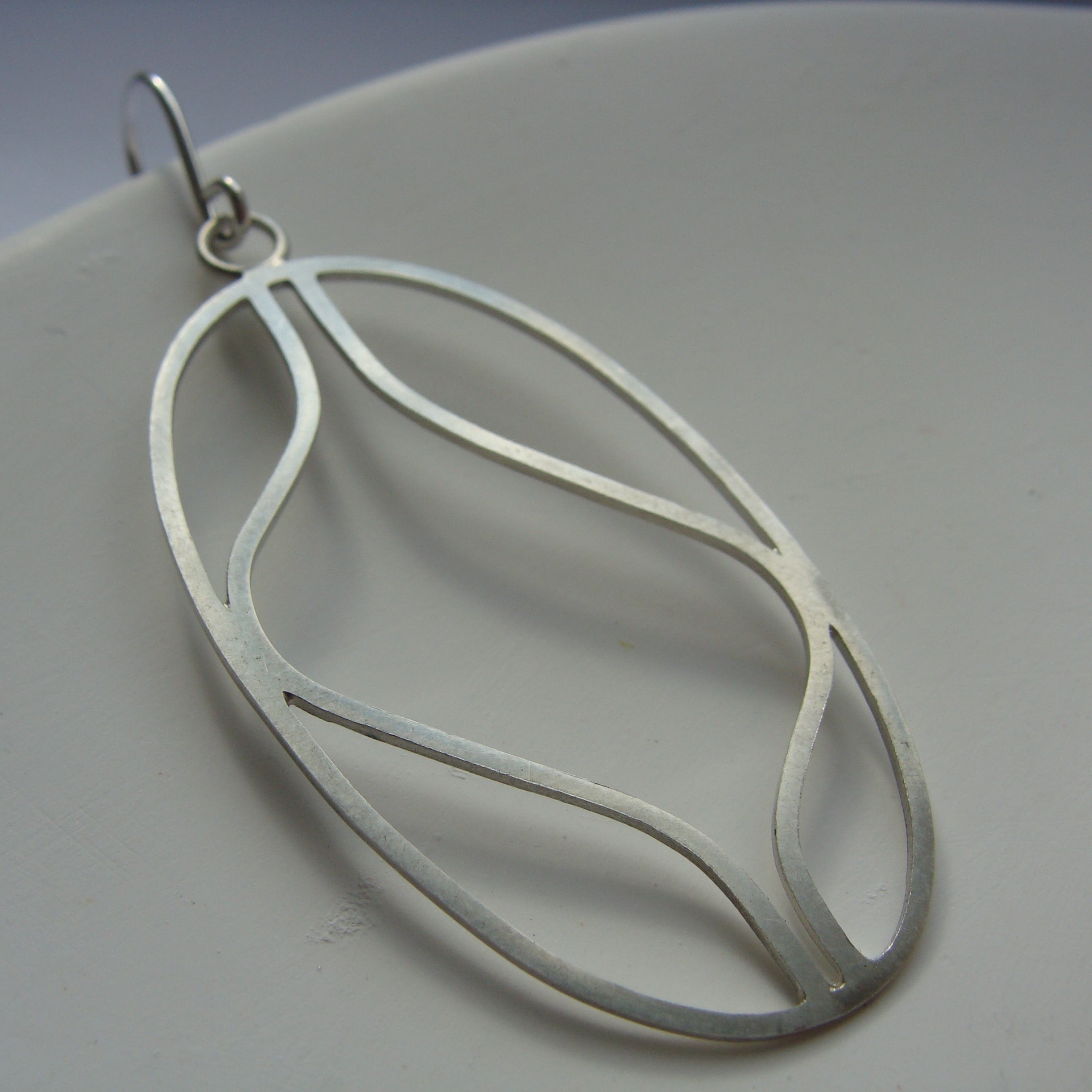 Leaves Ohrringe oval Silber Kristin Elm