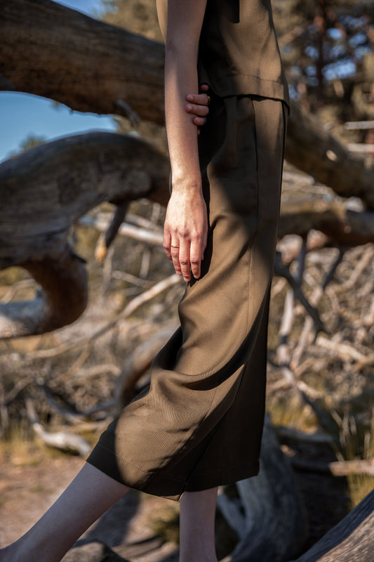 Culotte AVAY.A umber green VAELU