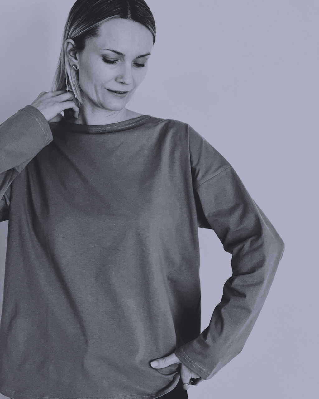 VIVIEN Jersey-Bluse The Aber Studio