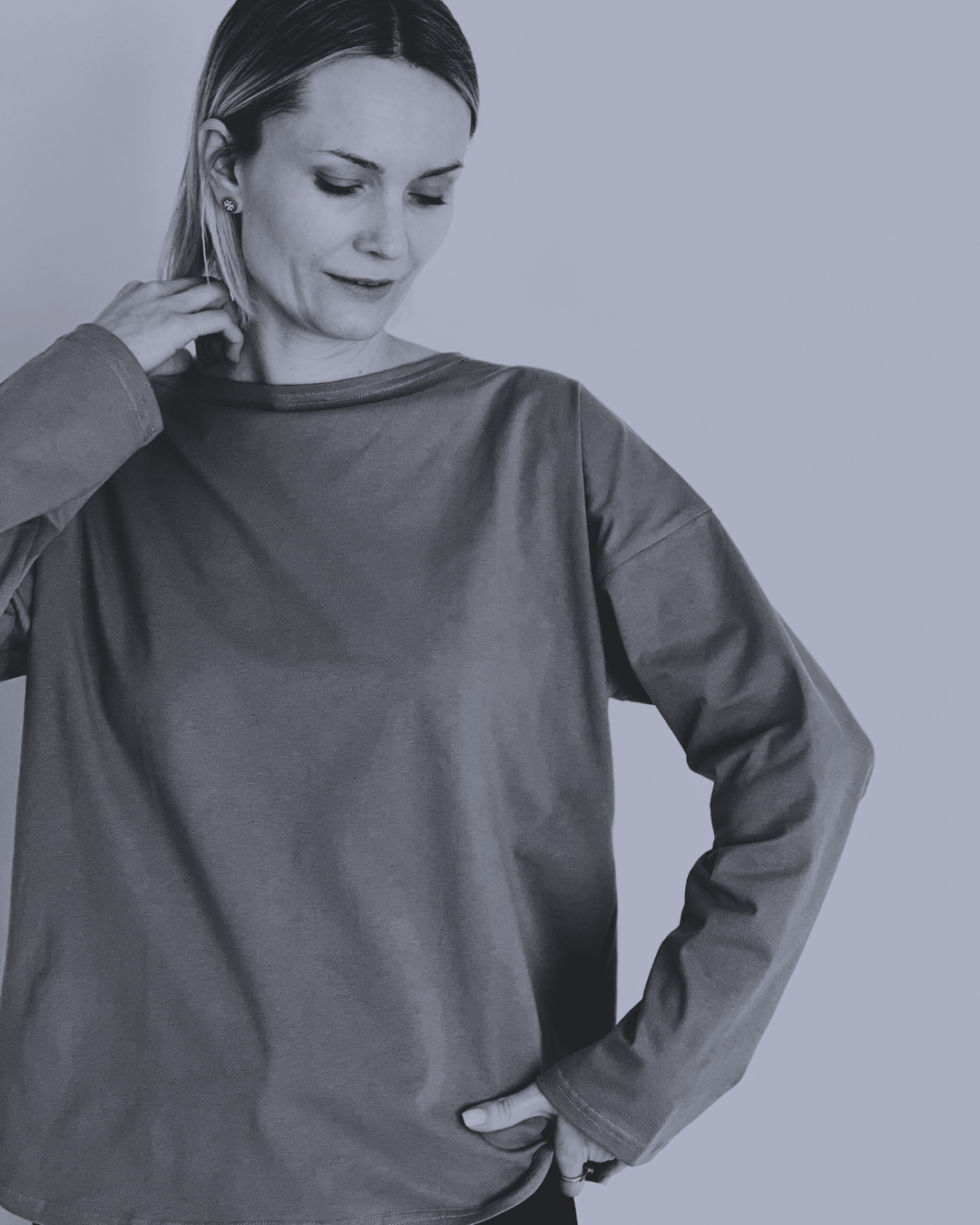 VIVIEN Jersey-Bluse The Aber Studio