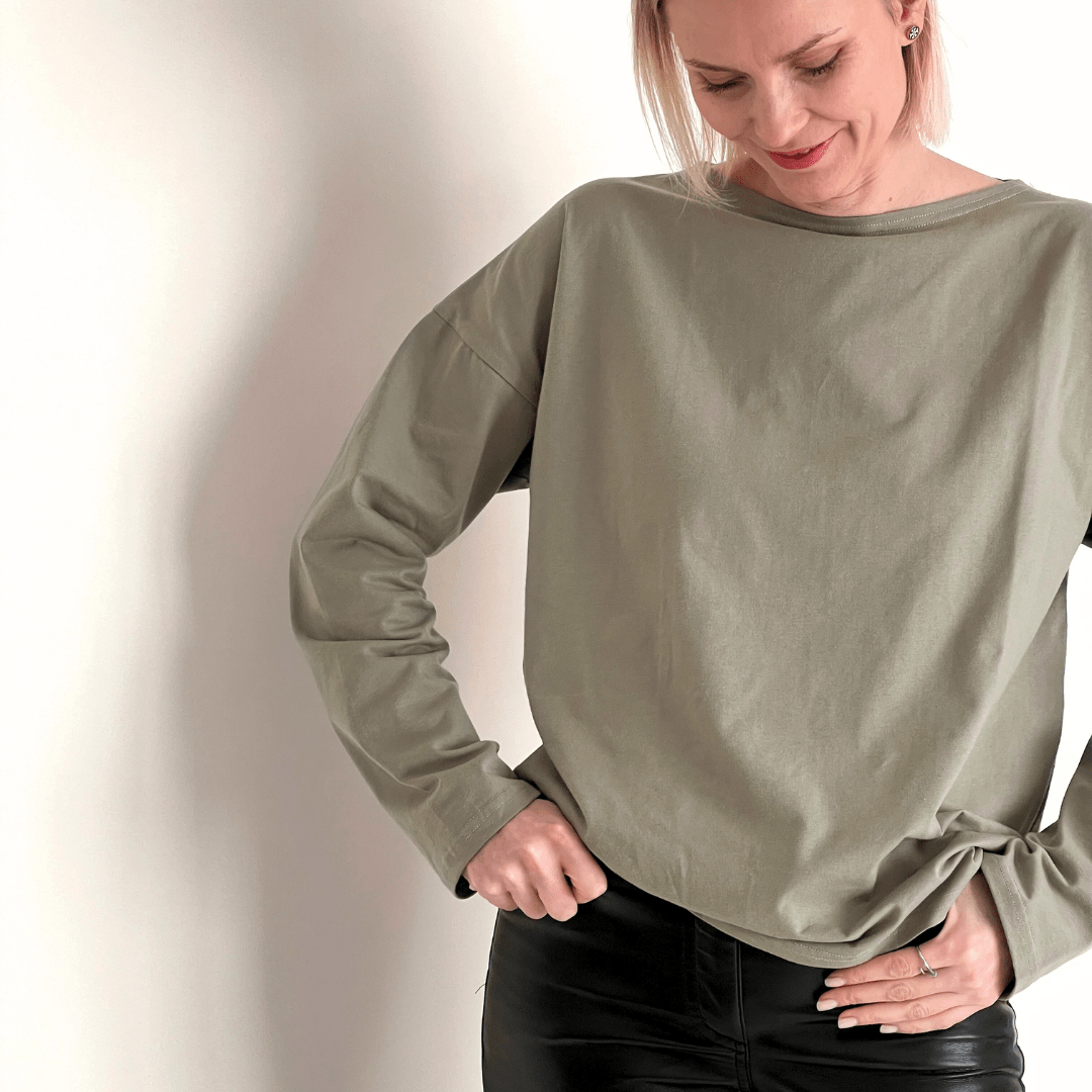 VIVIEN Jersey-Bluse The Aber Studio