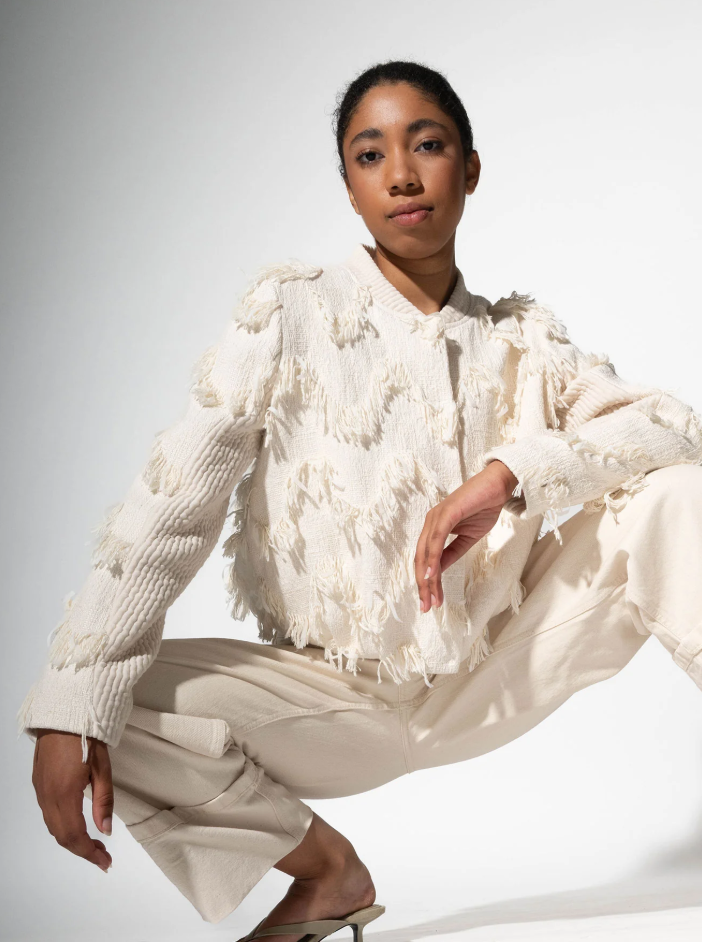 Zero Waste Blouson Wave écru sweersocean