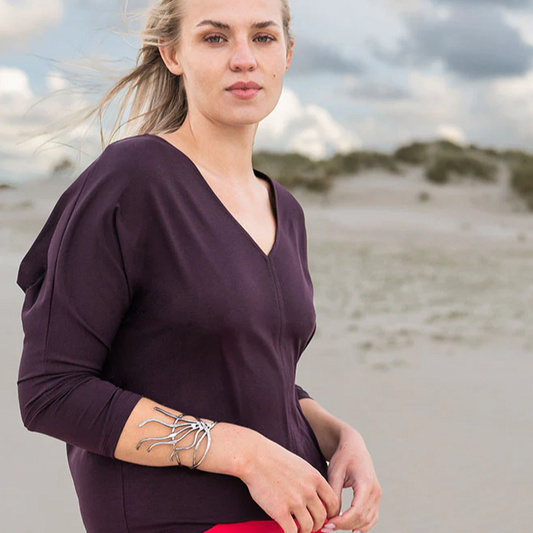 Zero Waste V-Neck-Shirt sweersocean