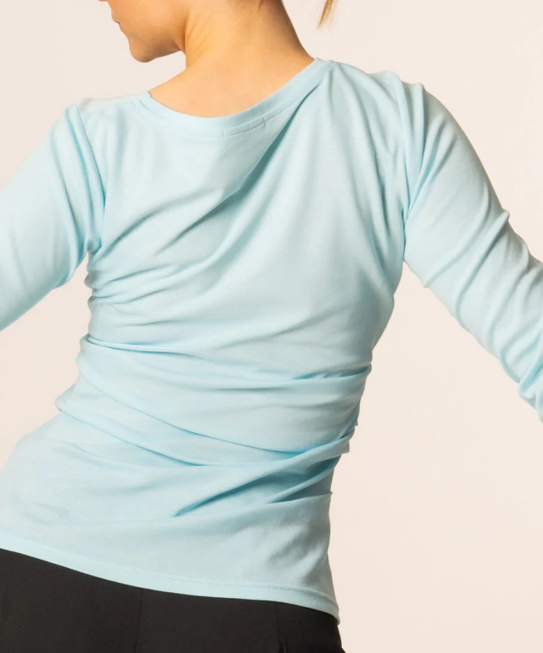 JELLA Drapiertes Longsleeve sweersocean