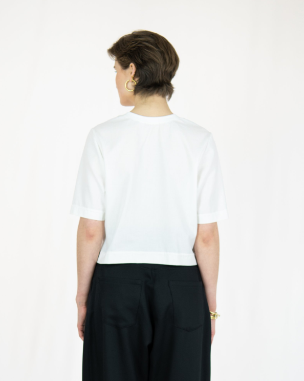 MESH Kurzes Shirt aus Deadstock-Baumwolle Keijn