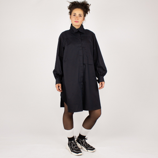 NOBUO Dark Minimalistische Hemdbluse Keijn