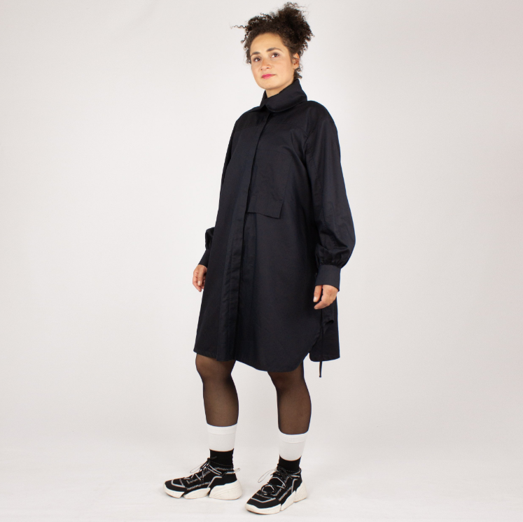 NOBUO Dark Minimalistische Hemdbluse Keijn