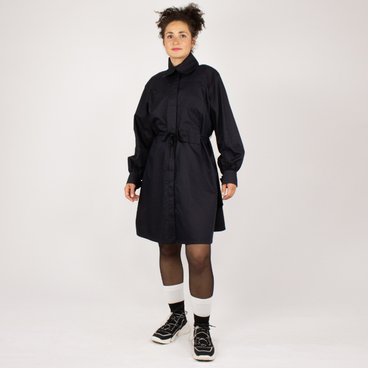 NOBUO Dark Minimalistische Hemdbluse Keijn