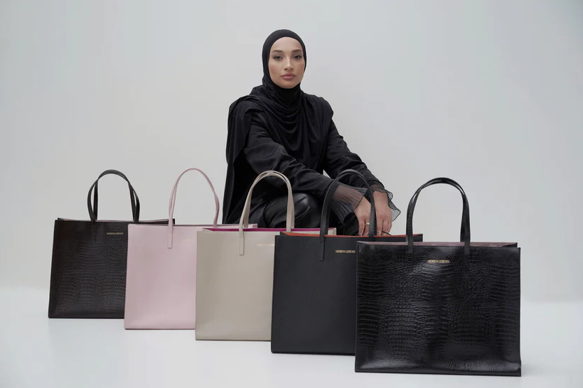 Business Travel Bag Beige Meriem Lebdiri