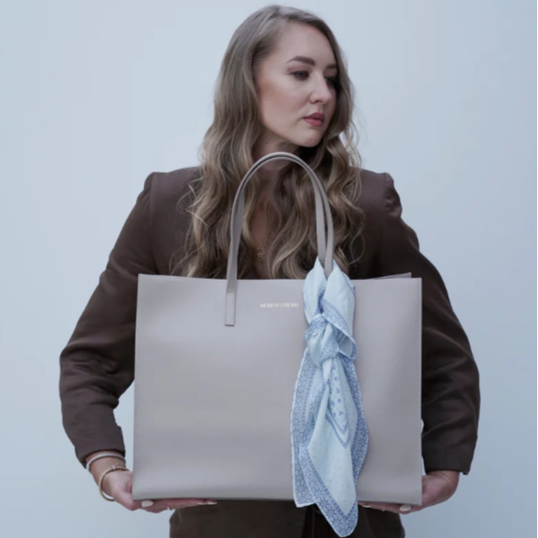 Business Travel Bag Beige Meriem Lebdiri