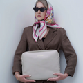 Laptoptasche Beige Meriem Lebdiri