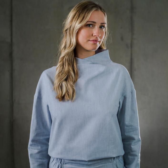 Nachhaltige Bluse aus recycelter Baumwolle ever&anon