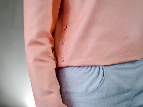 Schmale Baumwollhose aus recycelter Baumwolle ever&anon