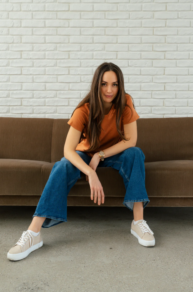 Nachhaltiges T-Shirt Bio-Baumwolle Burnished Amber ever&anon