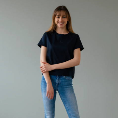 Nachhaltiges T-Shirt Bio-Baumwolle Iconic Navy ever&anon