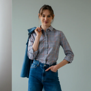 Nachhaltige Bluse mit Hemdkragen ever&anon